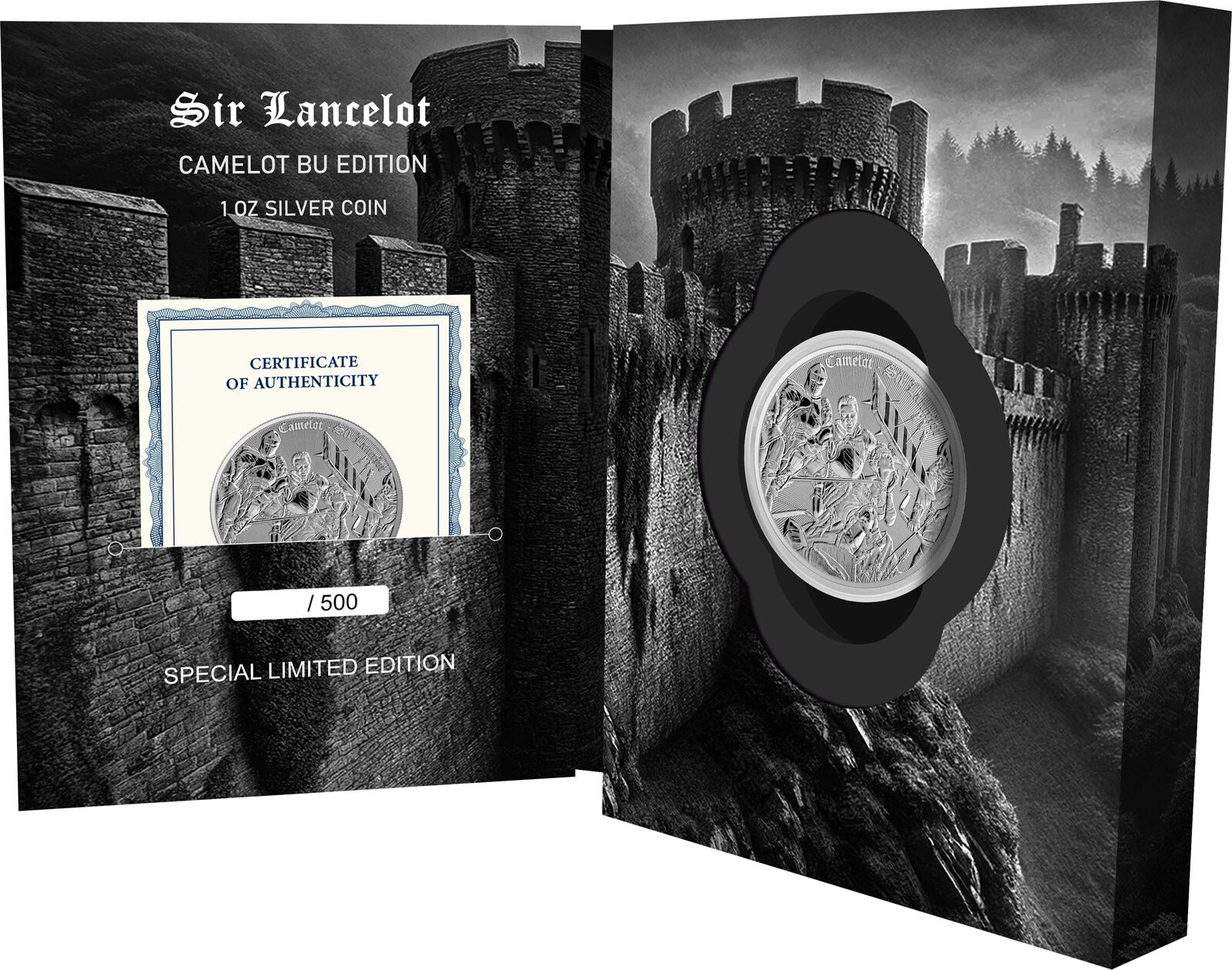 2 Dollar Silver coin 1 oz Camelot (2) Sir Lancelot Special Blister 2024 ...