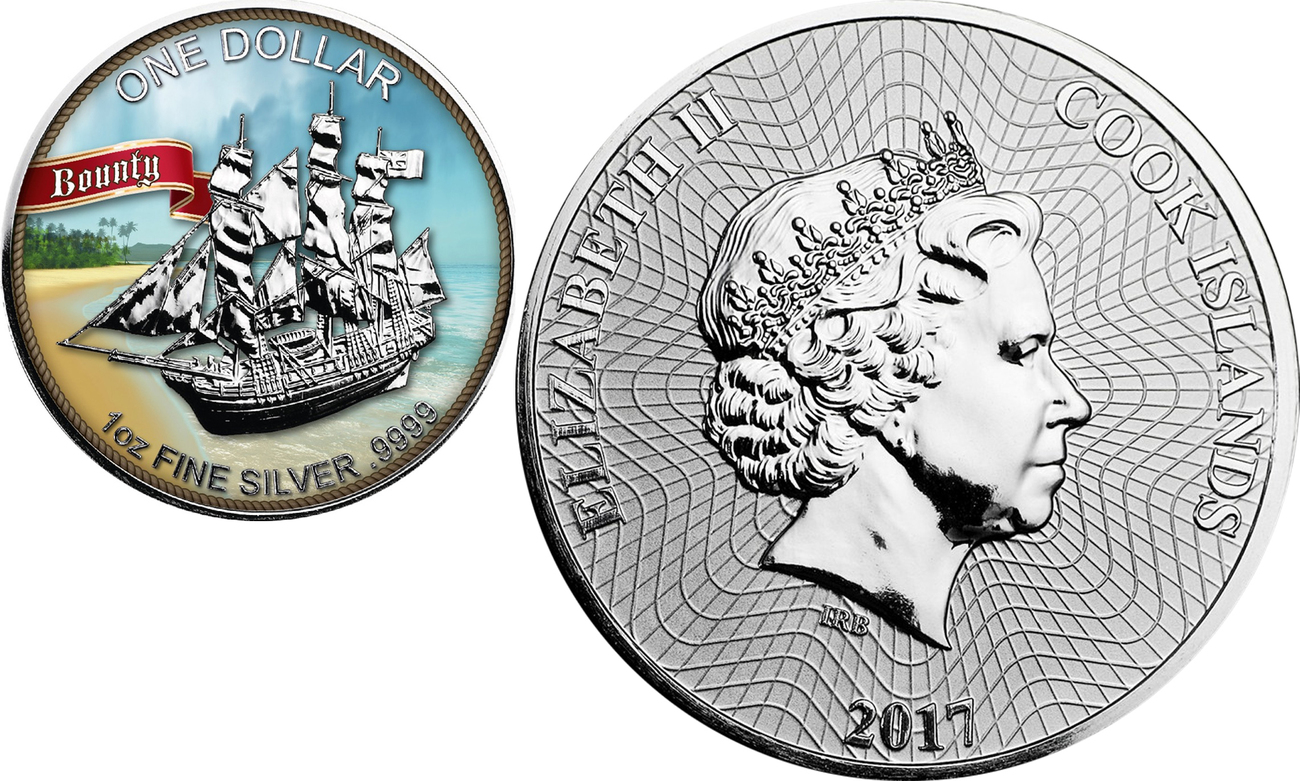Сколько 1 доллар 2017. Cook Islands монета. Bounty Islands монета квадратная 2017 год. Острова Кука 5 долларов 2014 г. первая любовь. Монета-раскраска. Острова Кука 5 долларов 2014 г. первая любовь. Монета-раскраска. Серебро.