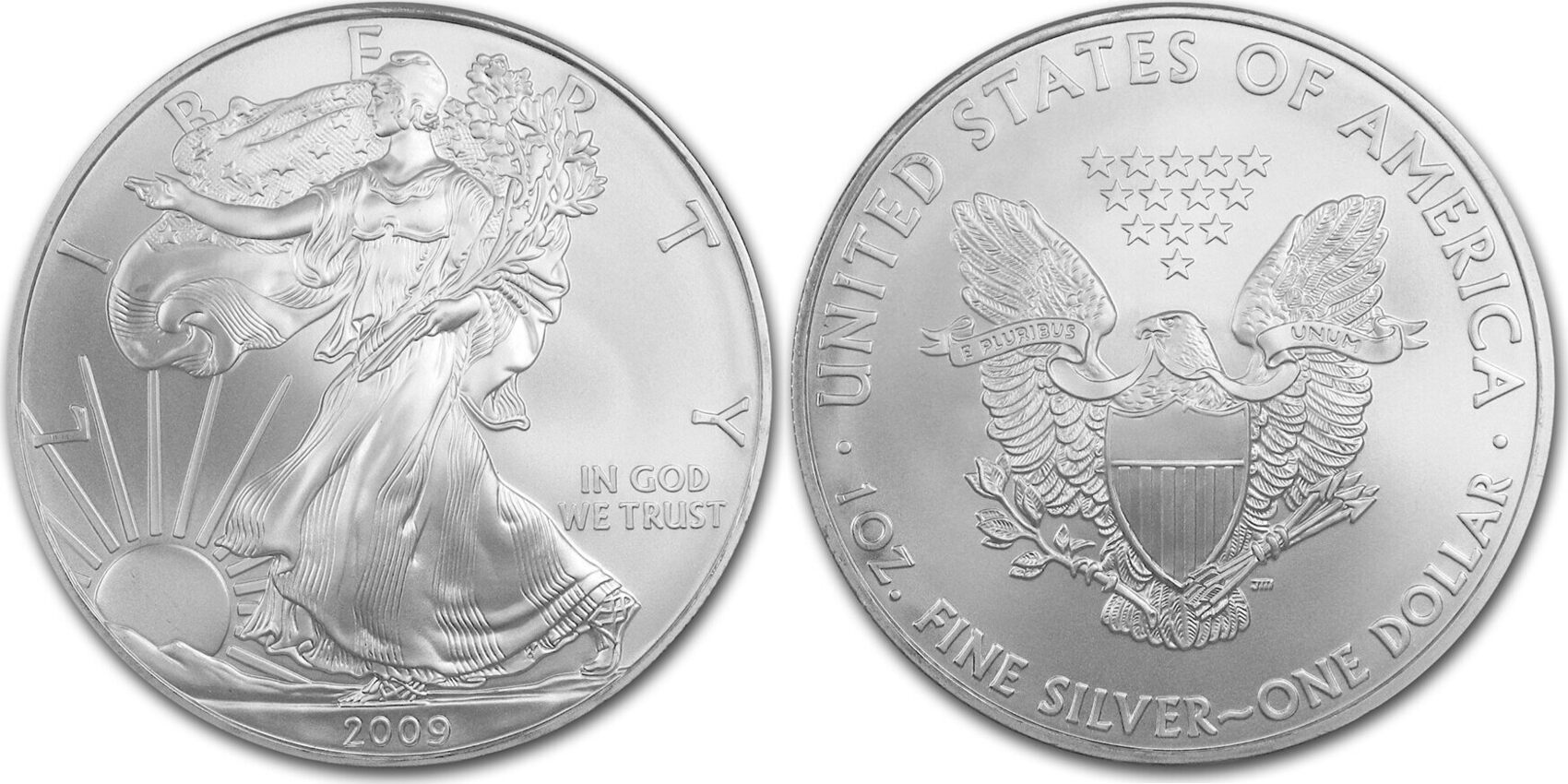 2009 American Silver Eagle 1 dollar Brilliant Uncirculated 