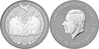 Tuvalu 1 TVD 2024 Silver coin 1oz Ottifant Ottifanten 2024 'Caritas Omni... 64.33 US$  +  shipping