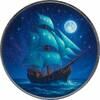 Polen 1 Dollar Silver coin 1 oz American Eagle Masters of the Seas #4 Starlight Nomad color -
