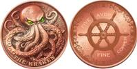 USA Copper Medal 5 oz The Kraken Reverse Proof Glow in the Dark Copper Medal -
