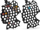 Deutschland Lighthouse Prost bottle cap map Germany wall mount for 54 bottle caps -