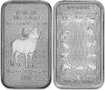 USA Silver bar 5 oz Lunar Year of the Goat 2027 Series 2 silver bar 999 -