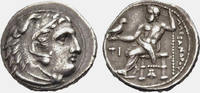 AR Drachme 323-319 - Chr.  GRIECHISCHE MÜNZEN ALEXANDER III.  DER GROßE ... 220,00 EUR + 8,00 EUR kargo