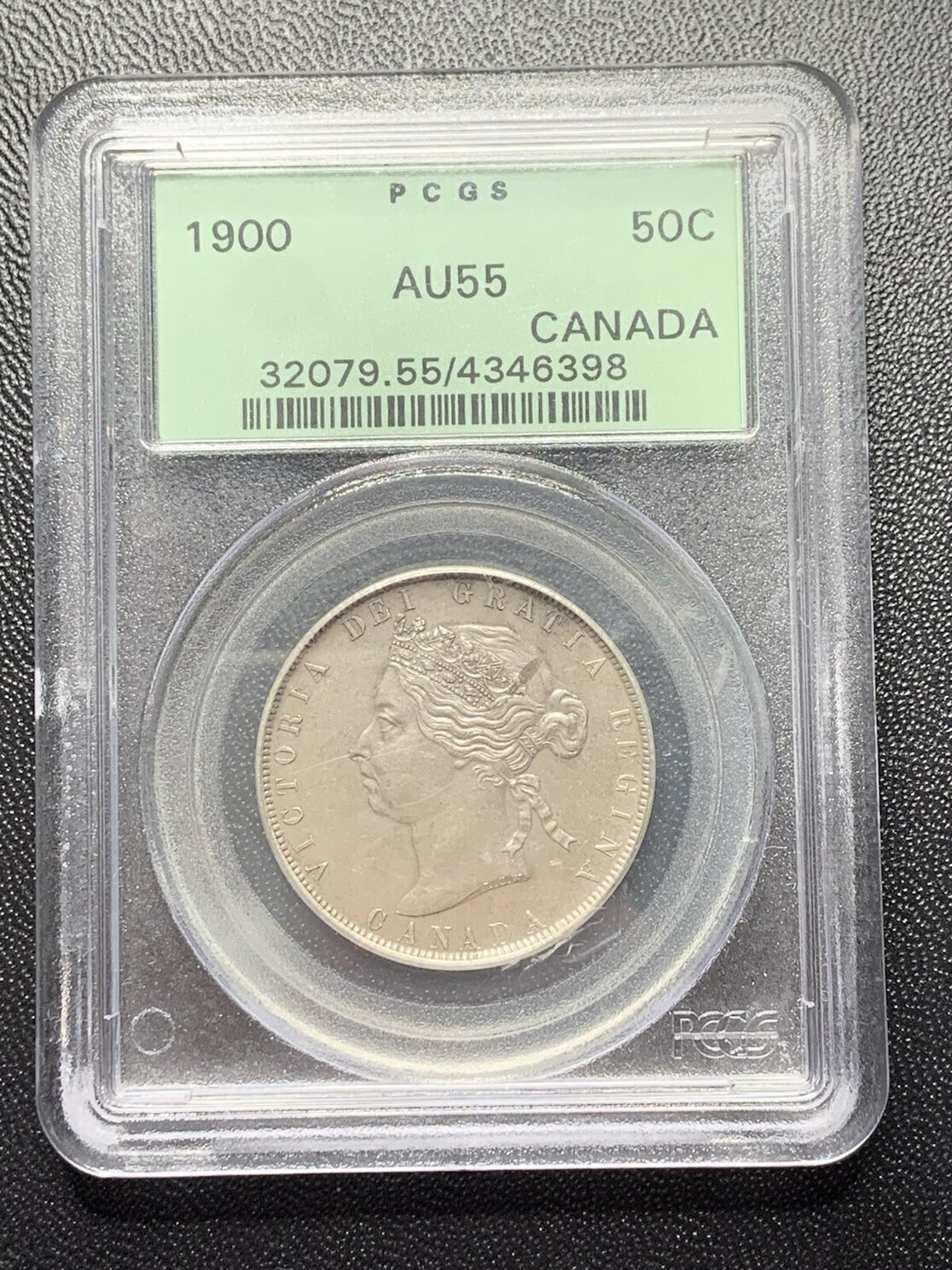 50 Cents Canada: 1900 Half Dollar PCGS AU55 Old Green Holder | MA