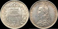 European Coins Sixpence Great Britain: 1887  KM# 760