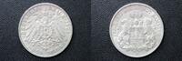 European Coins 3 Mark 1909 J Germany, Hamburg Silver  KM#620  484.87 元  ＋  167.80 元 运费