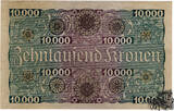 10000 Kronen - 1924 - Österreich - violetter Unterduck - vorzüglich