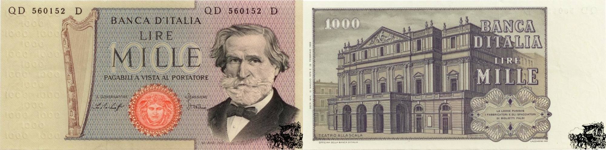 1000 лир в евро. 20747. Banca d'Italia - Museo della moneta / монеты из собрания банка Италии [2003.