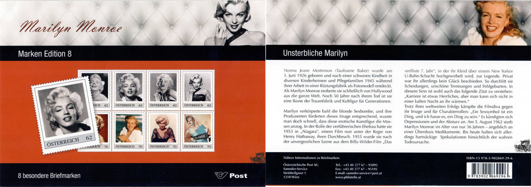 Osterreich Marilyn Monroe Marken Edition 8 Ma Shops