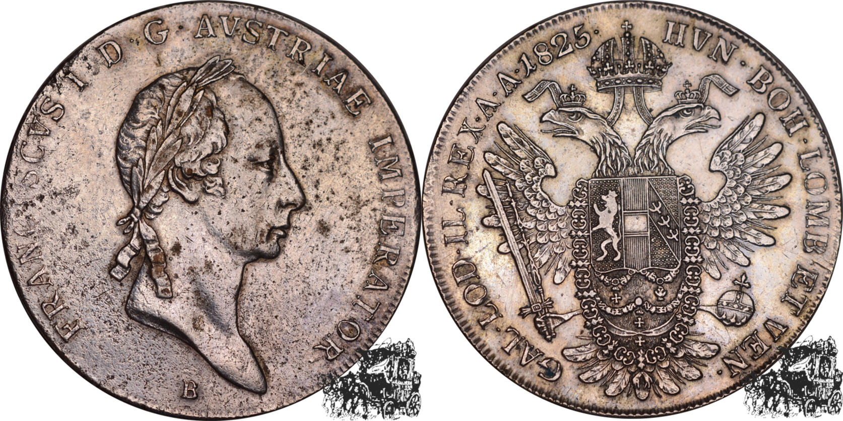 Österreich 1825 B B 1 Taler 1825 B Vz. | MA-Shops