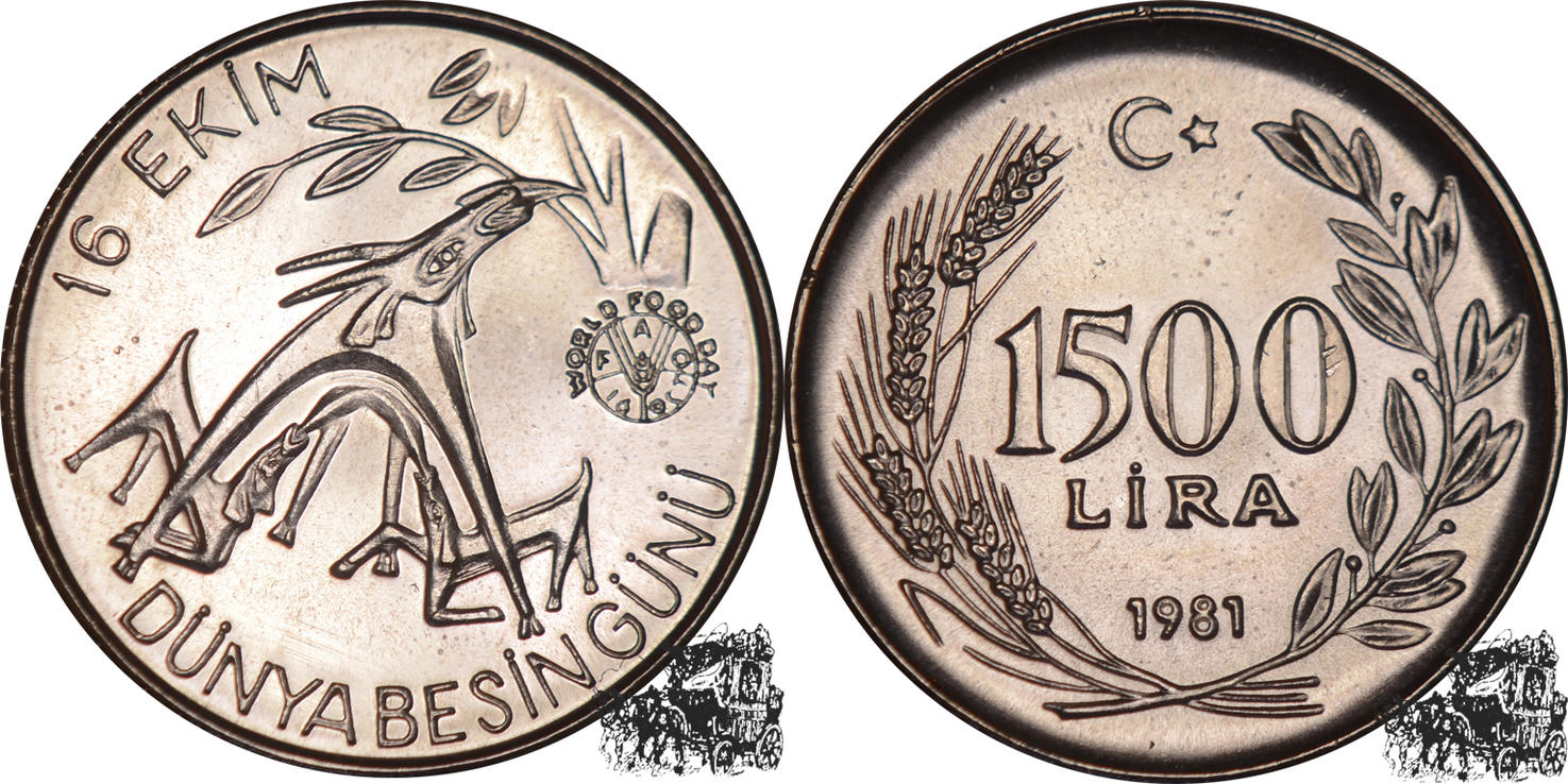 1500 Lira 1981 T rkei F stplfr MA Shops