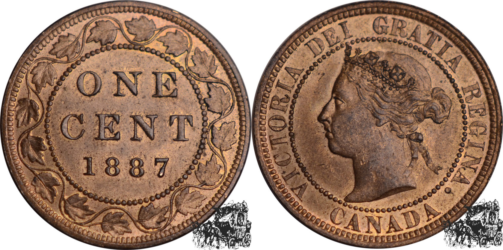 1 stplfr. 1 Cent 1887 stplfr. | MA-Shops