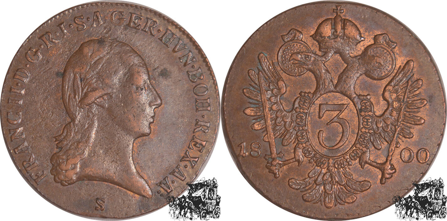 3 Kreuzer 1800 S - Österreich vz. | MA-Shops