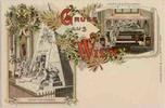 Österreich Gruss aus Wien, Farblitho ca.1895 -