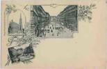 Österreich Gruss aus Wien, u.a. Am Graben, Litho ca.1895 -