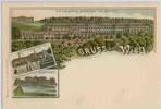 Österreich Gruss aus Wien, u.a. Lustschloss, Farblitho ca.1895 -
