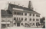 Österreich Ansichtskarte Villach, Strassenansicht, Hotel Fischer, ca. 1930 -