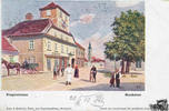 Österreich  Ansichtskarte Stockerau, Pragerstrasse, Künstlerkarte, gelaufen 1903