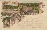 Deutschland Ansichtskarte Rübeland im Harz, Farblitho, gelaufen 1900 -