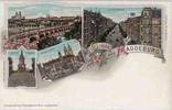 Deutschland Ansichtskarte Magdeburg, Farblitho, ungelaufen -