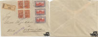 Österreich Österreich R-Brief 1923, 20 Kronen Deutsch-Österreich Parlament in MiF mit 2 1/2 Kronen 1.Republik -