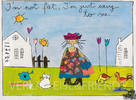 Im not fat, Im just easy to see - Kunstbillet von Michaela Mara -