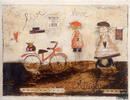 live, love, laugh - Kunstbillet von Michaela Mara -
