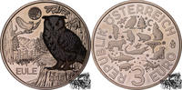 Österreich 3 Euro 3 Euro 2018 Eule -