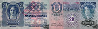 20 Kronen 1920 - Deutschösterreich, 2.Auflage - bankfrisch -