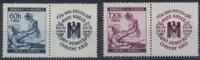 B. und M,. - Rotes Kreuz ZD - Nr.62/63 Zf ** -