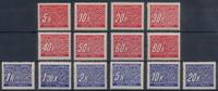 B. und M,. - Portomarken - Nr.1-14 ** -