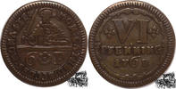 Deutschland 6 Pfenning VI Pfenning 1762, Münster- Domkapital -