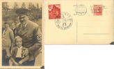 Österreich  Fotokarte Adolf Hitler mit Mädchen Tag der Briefmarke 1940 Sonderstempel Berlin C2