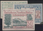 Österreich 10, 20 und 50 Heller - Pinsdorf -