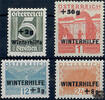 Österreich Österreich 1933 Satz **, Gr. 5+(2) bis Gr. S. 1 (+Gr. 50) - Winterhilfe -