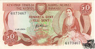 50 Cents 1984 - Zypern - bankfrisch -