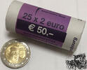 2 Euro 25 x 2 Euro 2010 - Wappen d. Großherzogtums (Original Rolle) -