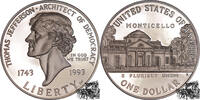 1 Dollar 1 Dollar 1993 S - Thomas Jefferson -