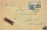 Böhmen und Mähren - Mitläufer CSR-Marke in Mischfrankatur - Eilboten-Express-Brief 1939 -