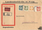Böhmen und Mähren - Dienstmarken Mischfrankatur - Dienst-Einschreiben-Eilboten-Brief Prag 1942 -