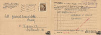 Böhmen und Mähren - 30 Heller Freimarke Adolf Hitler - Einzelfrankatur auf Bücherzettel 1944 -