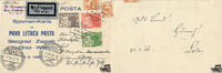 Österreich Österreich 1. Republik 2 Groschen Flugpost Mischfrankatur Luftpost Erster Postflug Wien-Graz-Zagreb-Belgrad 1930 -