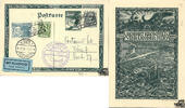 Österreich Österreich 1. Republik 2 Schilling Ganzsache Flugpost Luftpost-Segelflug zur WIPA 1933 -