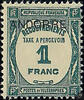Andorra Andorra (französisch) * 1932 - Postauftrags-Portomarke mit Aufdruck ANDORRE - 1 Franc -