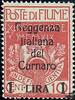   Kroatien Italien ** 1920 - Militärpostmarke: Fiume, Besetzung der Carnaro Inseln - 1 Lira 
