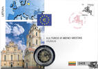 Litauen 2 € Münze + Briefmarke Euro Numisbrief Litauen - Vilnuis, 2 Euro 2017, NUMIS COVER EDITION -