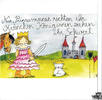 Nur Prinzessinnen richten ihr Krönchen. Königinnen ziehen ihr Schwert... - Kunstbillet von Michaela Mara -