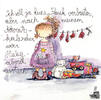 Ich will ja keine Panik verbreiten, aber nach meinem Adventskalender war Heiligabend gestern... - Kunstbillet von Michaela Mara -